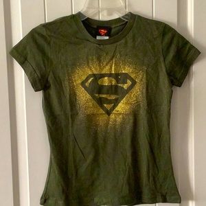 Superman glitter women’s small t-shirt NWT